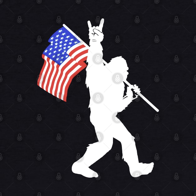 American Flag Bigfoot by JameMalbie